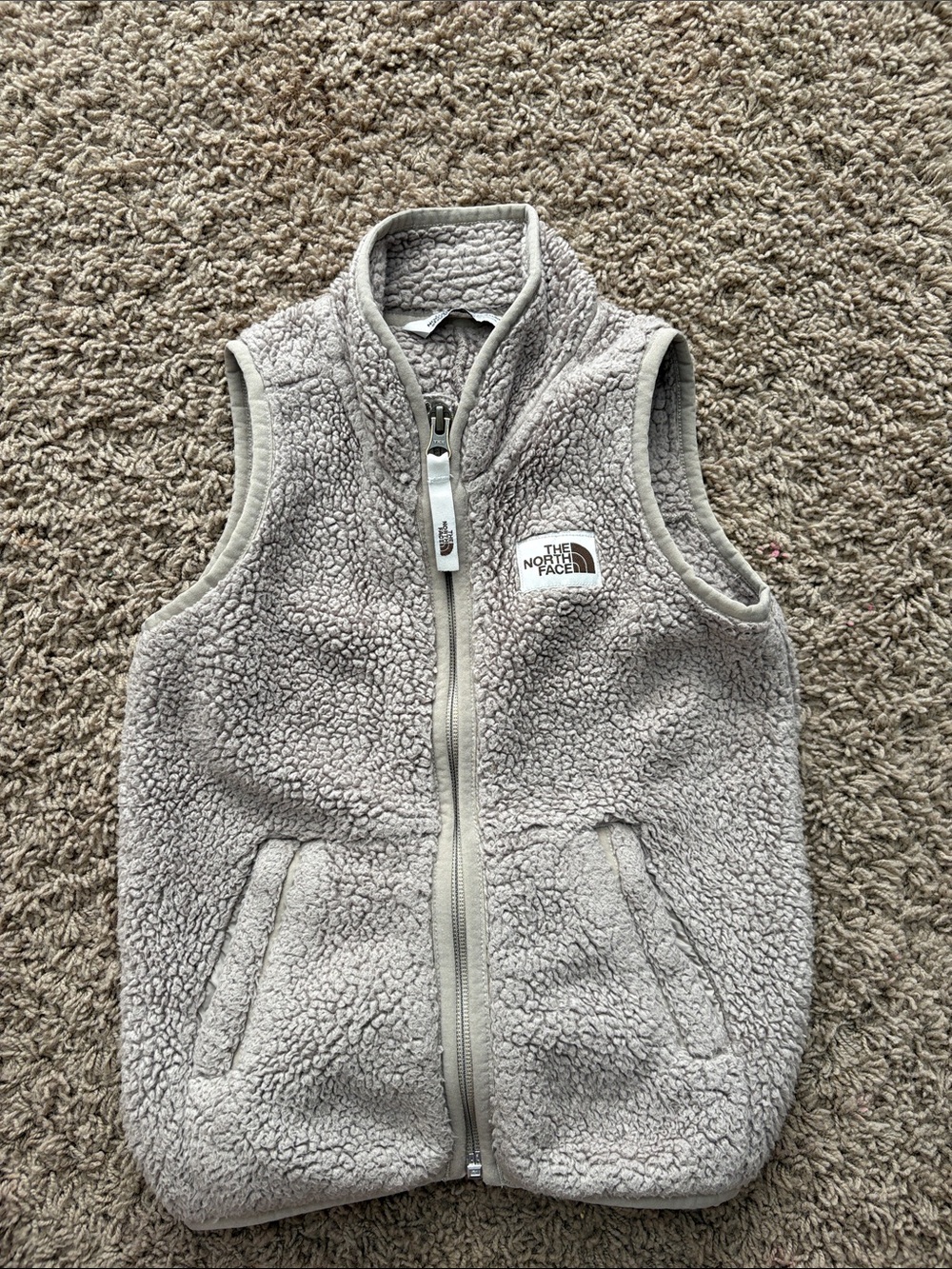 The North Face Kids Sherpa Fleece Vest - Gray
